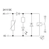 METZ CONNECT KRA-M4/1 sąsajos relės modulis, 4 CO kontaktai, 24 V AC ritė, 250 V AC, baltas 11061325