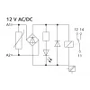 METZ CONNECT KRA-M6/21 baltas DIN bėgio gnybtų blokas, 2 polių, 250V, 8A, 11061550