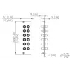 METZ BTR 15024A0112-E OpDAT REGpro 12xST SM/MM keraminė pilka priekinė plokštė 3U/7HP