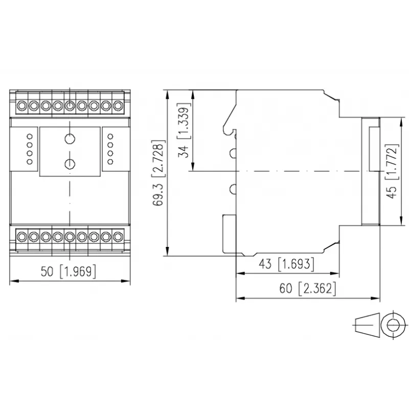 METZ CONNECT EIW-C18 pramoninis kištukinis lizdas, Schuko, DIN bėgiui, 230 V, 8 A, baltas 11027205
