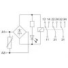 METZ CONNECT KRA-S12/21-21-21 sujungimo relė, 24 V AC ritė, 3 perjungimo kontaktai, balta 11060913