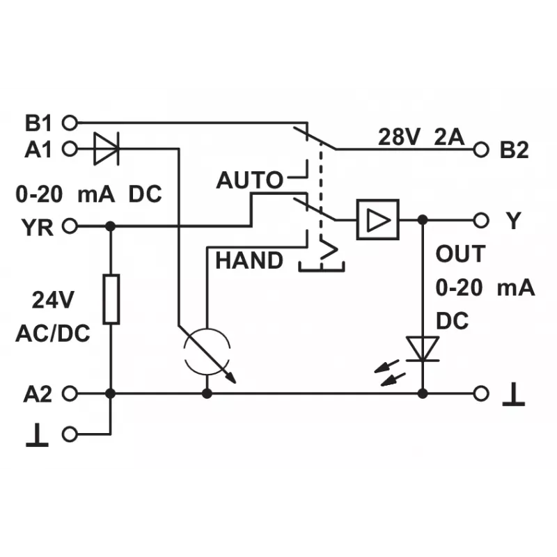 METZ CONNECT 110659 miniatiūrinis galios relės modulis, 1 perjungimo kontaktas, 24 V DC ritė, 6 A, baltas