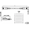 METZ CONNECT Cat.6A S/FTP tinklo kabelis, RJ-45 į RJ-45, 0,5 m, pilkas, 10GBase-T 1308453000-E