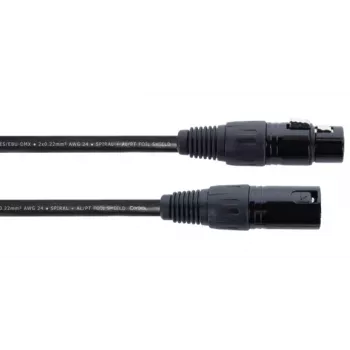 Cordial ED 5 FM XLR sujungimo kabelis 5m juodas 14902