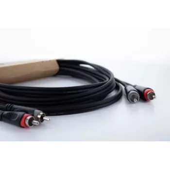 Cordial 14836 RCA audio kabelis 2x RCA male to 2x RCA male 1,5 m juodas
