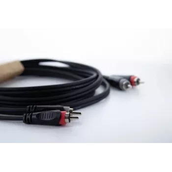 Cordial 14836 RCA audio kabelis 2x RCA male to 2x RCA male 1,5 m juodas