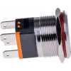 Joy-IT BUTTON22C-M-GR nefiksuojamas mygtukas, 250 V AC, 15 A, IP67, IK10, 22 mm, žalias
