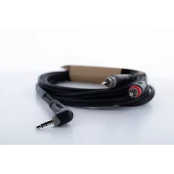Cordial 14861 3,5 mm Jack – 2x RCA garso Y-adapterio kabelis, 5 m, juodas