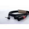 Cordial EY 1.5 WRMM XLR Y-adapterio kabelis 3,5 mm TRS į 2x XLR male 1,5 m juodas 14874