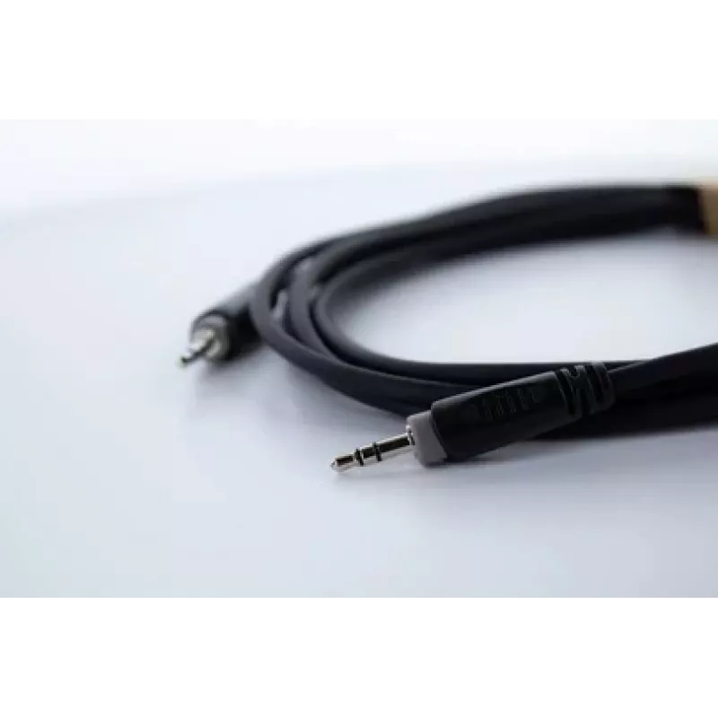 Cordial 14829 3,5 mm jack audio kabelis, 1,5 m, juodas, PVC apvalkalas, vytos poros