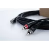 Cordial 14855 3,5 mm stereo jack – 2x RCA audio Y-adapterio kabelis, 1,5 m, juodas