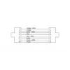 Cordial 15537 CAT 5e S/UTP komutacinis kabelis, RJ45, 3 m, juodas PUR apvalkalas