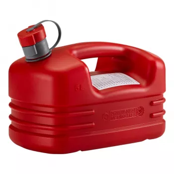 Pressol 21131 5 l HDPE kuro kanistras su lanksčiu snapeliu ir nuo vaikų apsaugotu dangteliu
