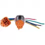 JOY-IT BUTTON22A-L-RD fiksuojamasis mygtukas, 250 V AC, 3 A, SPST-NO, raudonas, IP67, IK10