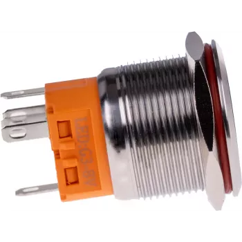 JOY-IT BUTTON22A-L-RD fiksuojamasis mygtukas, 250 V AC, 3 A, SPST-NO, raudonas, IP67, IK10