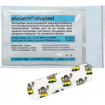 SÖHNGEN Aluderm Aluplast pleistrų papildymo rinkinys Clown dozatoriui, 25 vnt., odos spalvos, hipoalergeninis, be latekso 1009921
