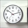 PEWETA Radiovaldomas sieninis laikrodis 30 cm juodas plastikinis su tyliuoju mechanizmu 51.130.312