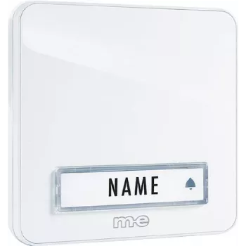M-E MODERN-ELECTRONICS KTA-1 W durų skambučio mygtukas, paviršinio montavimo, baltas