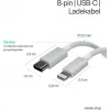 Flexline USB-C į Lightning PD įkrovimo kabelis 2m baltas FL31-13053