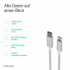 Flexline USB-C į Lightning PD įkrovimo kabelis 2m baltas FL31-13053