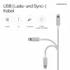 Flexline USB-C į Lightning PD įkrovimo kabelis 2m baltas FL31-13053