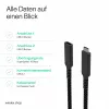 S CONN Flexline USB-C prailginimo kabelis, USB-C male to USB-C female, USB 3.2 Gen 2, 100W PD, 4K@60Hz, tekstilinis pintas, 1,5m, juodas FL31-74006