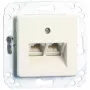 Metz Connect UPk įleidžiamas universalus jungiamasis modulis, UAE dizainas, 2xRJ45, Mini Clamp (130064111-I)