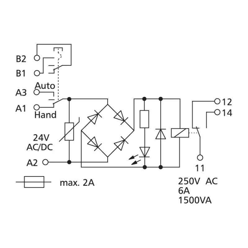 METZ CONNECT KRA-SR-M8/21 galios relės modulis 21 V DC 1 CO 8 A baltas 11064513