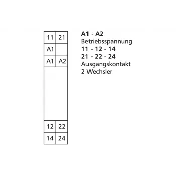 METZ CONNECT KRA-F10/21-21 2W 24 V AC/DC sujungimo relė (11070213)
