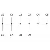 METZ CONNECT PV10 F10 galios perjungimo relė 24V DC 1 CO 10A balta 110720