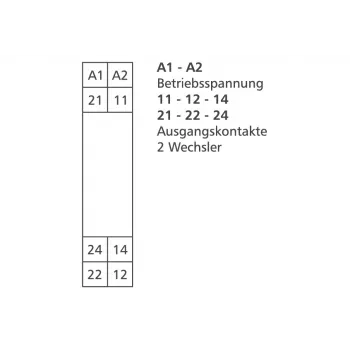 METZ CONNECT 11061913 sąsajos relės modulis, 24 V AC ritė, 1 perjungiamasis kontaktas, 6 A, baltas