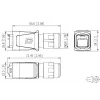 METZ BTR 14010850C0ME pramoninis IP67 V14 RJ45 kištuko korpusas, Push-Pull, tuščias