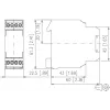 METZ CONNECT 110666 galios relė, balta, DPDT, 24V DC, 8A, PCB montavimas