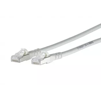 METZ CONNECT Cat.6A S/FTP tinklo kabelis RJ45 į RJ45, 0,5 m, pilkas, 10GBase-T, LSZH 1308451088-E