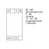 METZ CONNECT KRS-E08 3 24 V AC/DC sąsajos relės modulis, 1 perjungiamasis kontaktas, 8 A, DIN bėgiui 110673