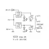 METZ CONNECT KRS-E08 3 24 V AC/DC sąsajos relės modulis, 1 perjungiamasis kontaktas, 8 A, DIN bėgiui 110673