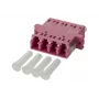 METZ BTR 15090079-I OpDAT Q-LC MM keraminis OM4 Erika Violet keturgubas LC jungtis
