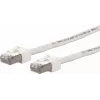 METZ CONNECT Ultraflex500 CAT 6 S/FTP komutacinis kabelis, RJ-45 vyriškas į RJ-45 vyrišką, 1,0 m, baltas, be halogenų 13084V1088-E