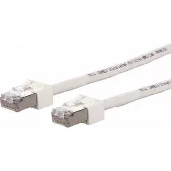 METZ CONNECT Ultraflex500 CAT 6 S/FTP komutacinis kabelis, RJ-45 vyriškas į RJ-45 vyrišką, 1,0 m, baltas, be halogenų 13084V1088-E