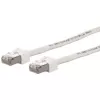 METZ CONNECT Ultraflex500 CAT 6 S/FTP komutacinis kabelis, RJ-45 vyriškas į RJ-45 vyrišką, 1,0 m, baltas, be halogenų 13084V1088-E