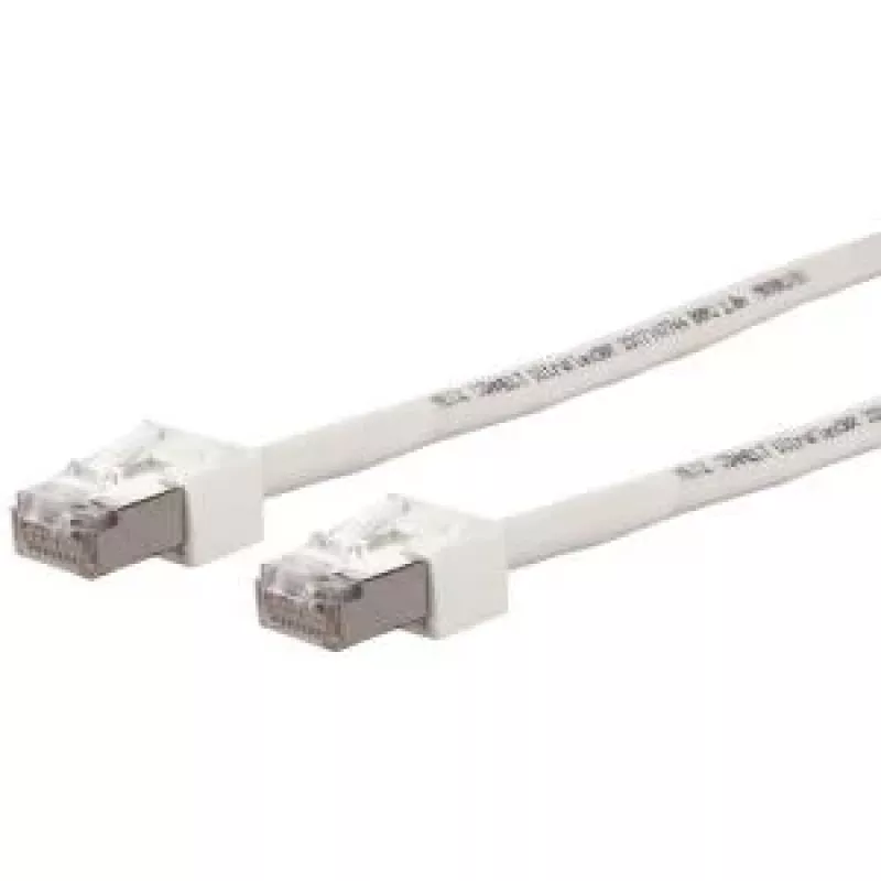 METZ CONNECT Ultraflex500 CAT 6 S/FTP komutacinis kabelis, RJ-45 vyriškas į RJ-45 vyrišką, 1,0 m, baltas, be halogenų 13084V1088-E