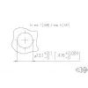 METZ MMT471A315-0004 PCB lizdas, 8 kontaktų, 2,54 mm žingsnis, THT, tiesus