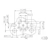 METZ MMT471A315-0004 PCB lizdas, 8 kontaktų, 2,54 mm žingsnis, THT, tiesus