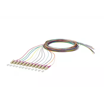 METZ CONNECT 150N1JO0020E OM4 daugiamodis šviesolaidinis pataisymo kabelis, 12x LC duplex, 2 m, 50 µm šerdis, įvairiaspalvis