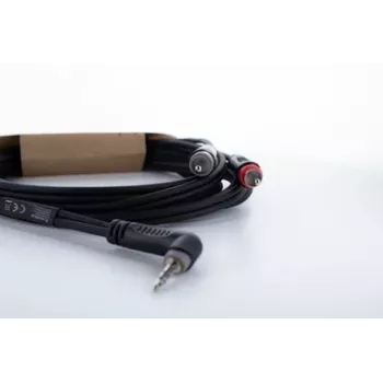 Cordial 14860 3,5 mm jack – 2x RCA audio Y adapterio kabelis, 3 m, juodas