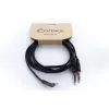 Cordial 14869 garso Y-adapterio kabelis 3,5 mm stereo lizdas į 2x 6,3 mm mono lizdą, 5 m, juodas