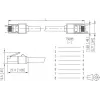 METZ CONNECT 13084V1500-E Cat6 S/FTP tinklo kabelis, RJ45, 1,5 m, juodas