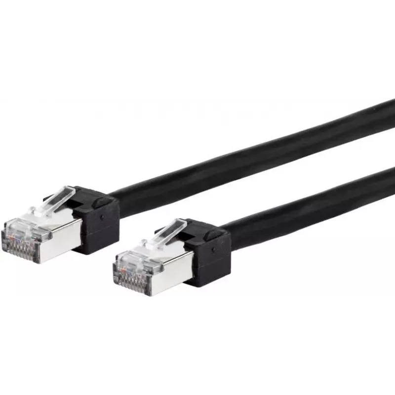 METZ CONNECT 13084V1500-E Cat6 S/FTP tinklo kabelis, RJ45, 1,5 m, juodas