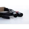Cordial EY 1 WMM XLR Y-adapterio kabelis, 3,5 mm TRS į 2x XLR male, 1 m, OFC, spiralinis ekranavimas, juodas 14870
