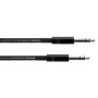 Cordial 14816 stereo jack audio kabelis 6,3mm TRS į 6,3mm TRS, 1,5m, juodas, vytos poros, PVC
